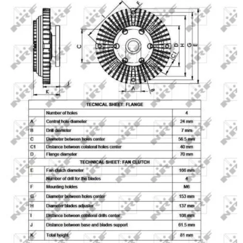 Spojka ventilátora chladenia NRF 49527 - obr. 4