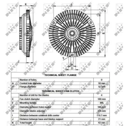 Spojka ventilátora chladenia NRF 49532 - obr. 4