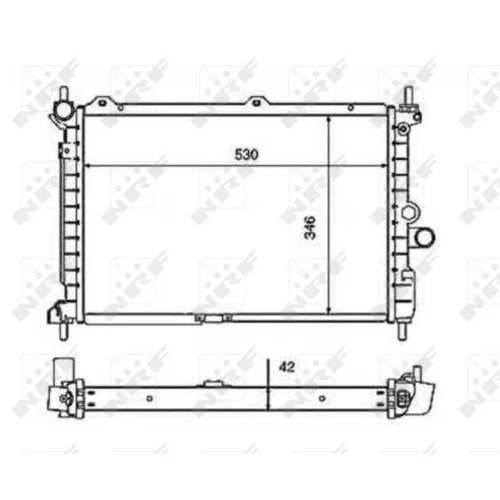 Chladič motora NRF 50126 - obr. 4