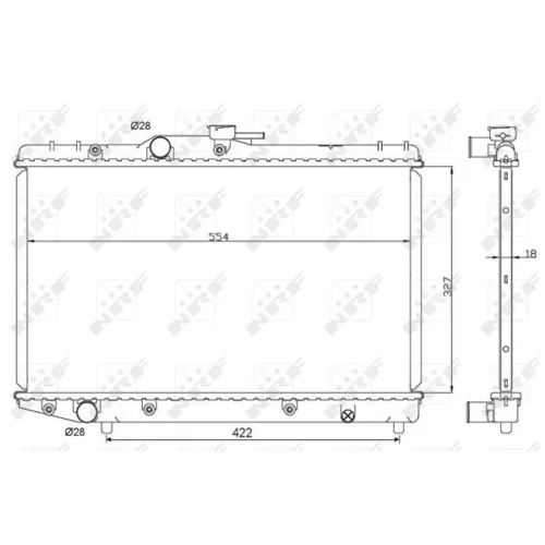 Chladič motora NRF 506725 - obr. 3