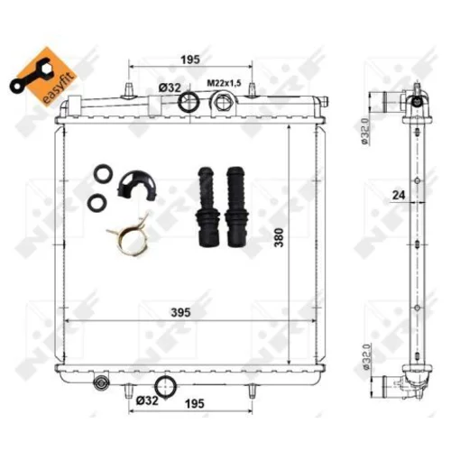 Chladič motora NRF 509523 - obr. 4