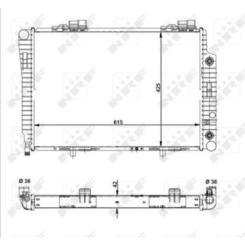 Chladič motora 51281 /NRF/