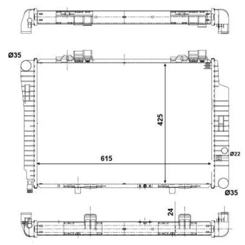 Chladič motora NRF 51284 - obr. 4