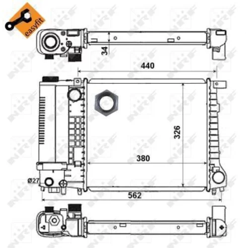 Chladič motora NRF 51351 - obr. 3