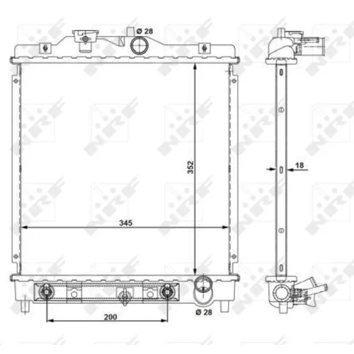 Chladič motora NRF 516355 - obr. 4