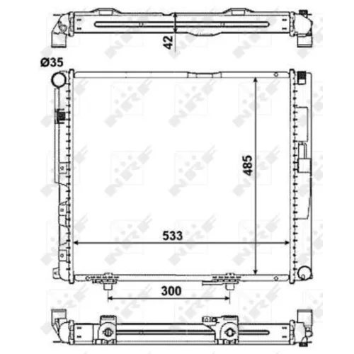 Chladič motora NRF 516572 - obr. 4