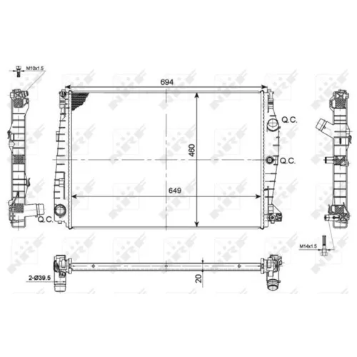 Chladič motora NRF 53114 - obr. 4