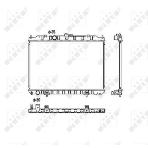 Chladič motora NRF 53452