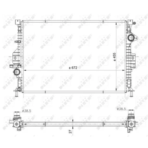 Chladič motora NRF 53812 - obr. 4