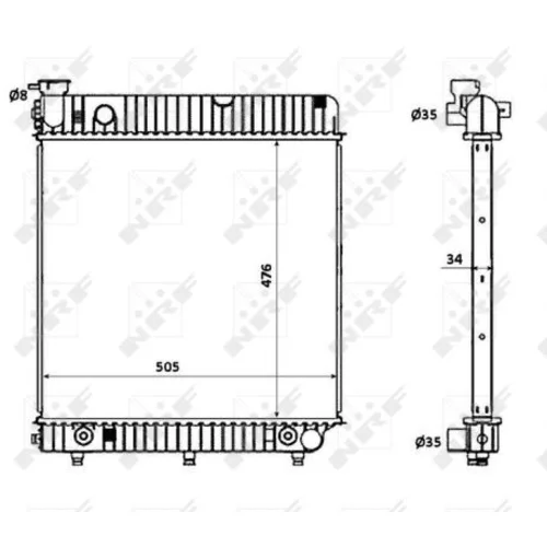 Chladič motora NRF 53875 - obr. 4