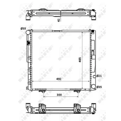 Chladič motora NRF 53876 - obr. 4