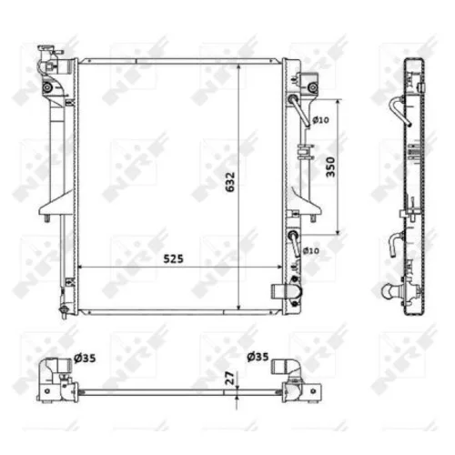 Chladič motora NRF 53910 - obr. 4