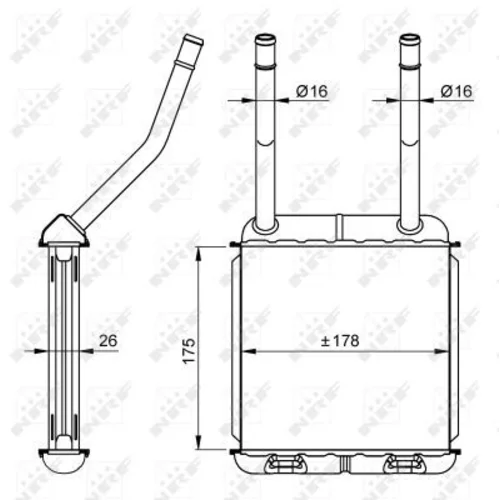 Výmenník tepla vnútorného kúrenia NRF 58147 - obr. 4