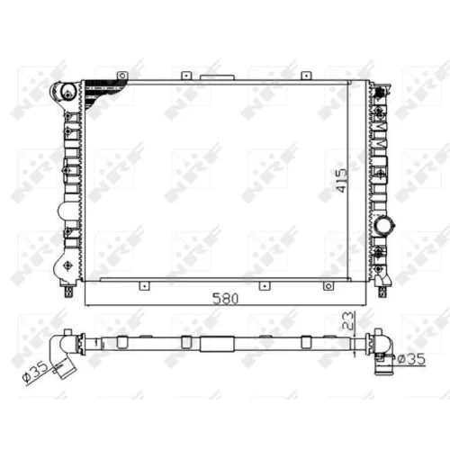 Chladič motora NRF 58202A