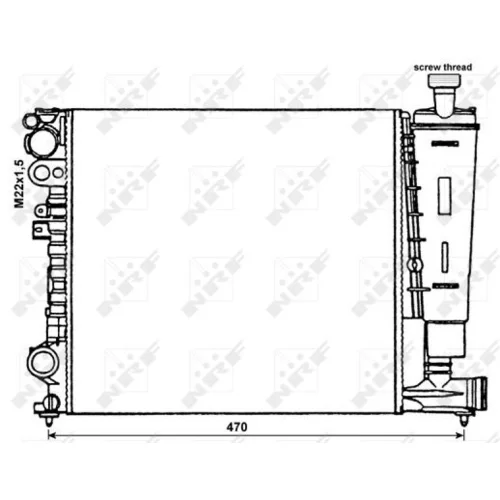 Chladič motora NRF 58959 - obr. 4