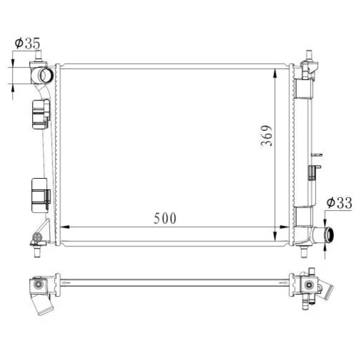 Chladič motora NRF 59263 - obr. 4