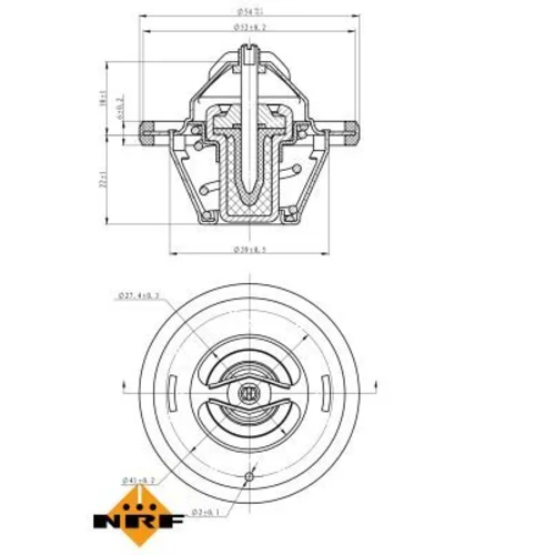 Termostat chladenia NRF 725066 - obr. 4