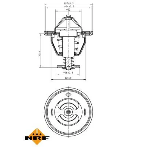 Termostat chladenia NRF 725131 - obr. 4