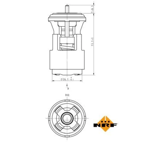 Termostat chladenia NRF 725133 - obr. 4