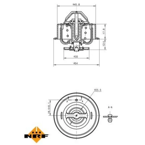 Termostat chladenia NRF 725201 - obr. 4