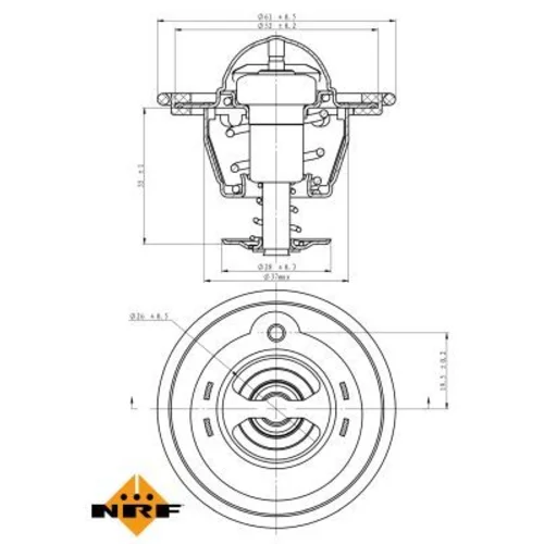 Termostat chladenia NRF 725207 - obr. 4