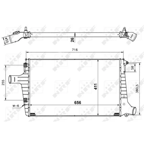 Chladič plniaceho vzduchu NRF 30118A - obr. 4