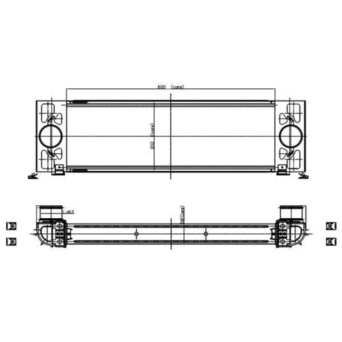 Chladič plniaceho vzduchu NRF 309039