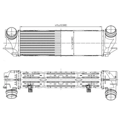 Chladič plniaceho vzduchu NRF 309065