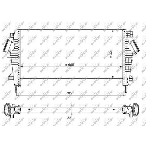 Chladič plniaceho vzduchu NRF 30917 - obr. 4