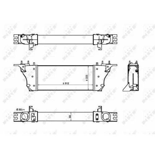 Chladič plniaceho vzduchu NRF 30928 - obr. 4