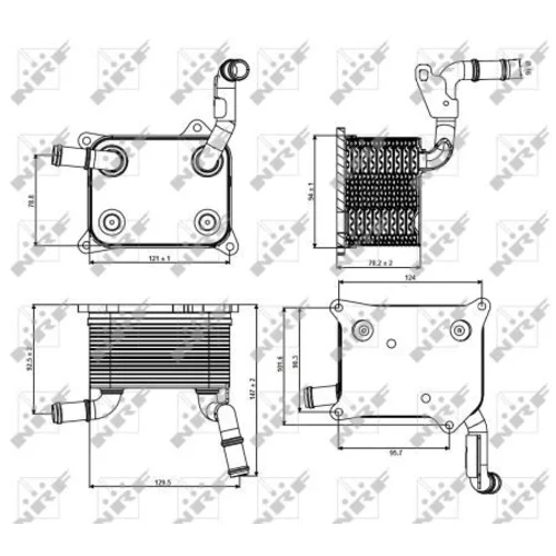 Chladič motorového oleja NRF 31266 - obr. 7