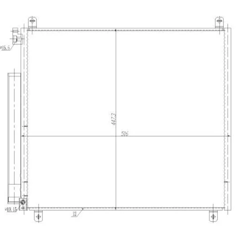 Kondenzátor klimatizácie NRF 350497 - obr. 4