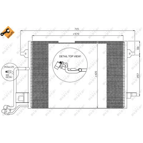 Kondenzátor klimatizácie NRF 35308 - obr. 4