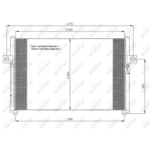 Kondenzátor klimatizácie 35389 /NRF/ - obr. 2