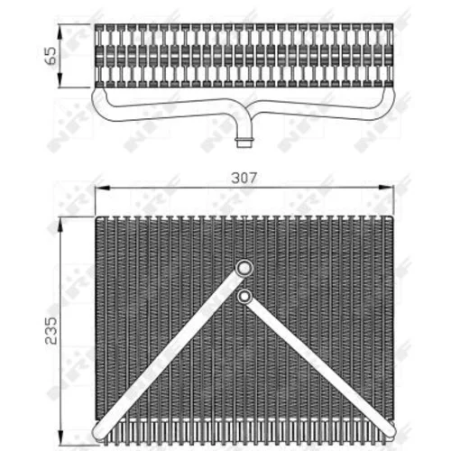 Výparník klimatizácie NRF 36116 - obr. 4