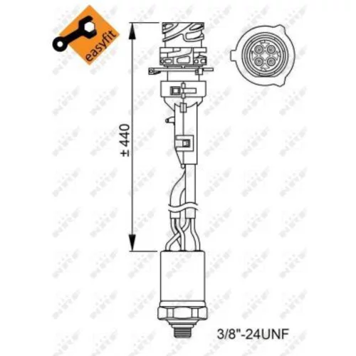 Tlakový spínač klimatizácie NRF 38950 - obr. 4