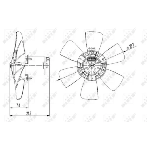 Ventilátor chladenia motora 47391 /NRF/ - obr. 1