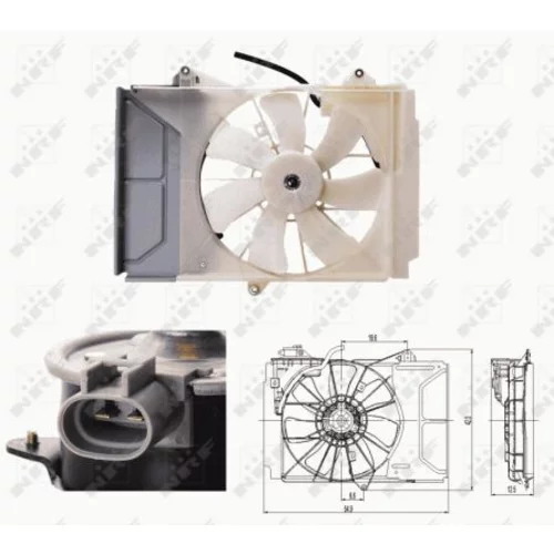 Ventilátor chladenia motora NRF 47697