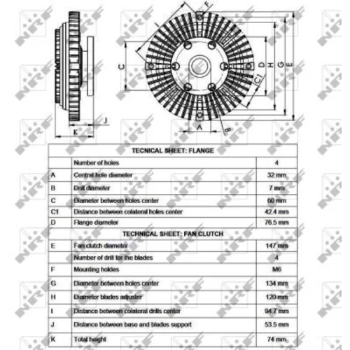 Spojka ventilátora chladenia NRF 49556 - obr. 4