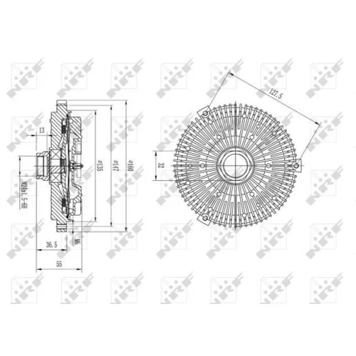 Spojka ventilátora chladenia NRF 49590 - obr. 4