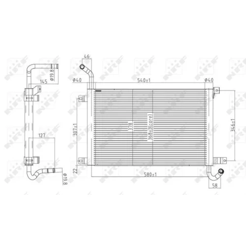 Chladič motora NRF 50144