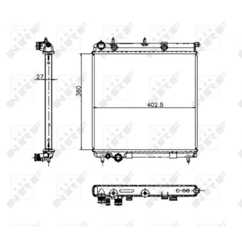 Chladič motora NRF 50447 - obr. 4