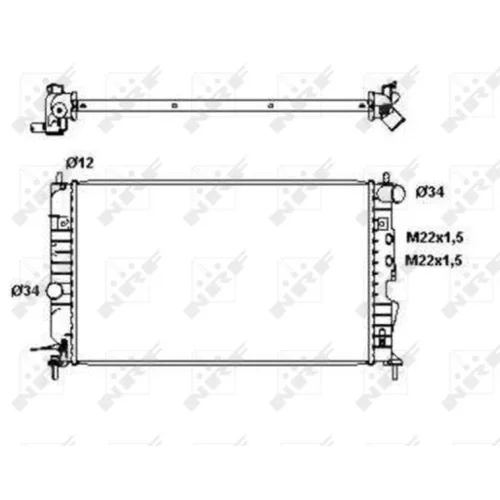 Chladič motora NRF 50563 - obr. 3