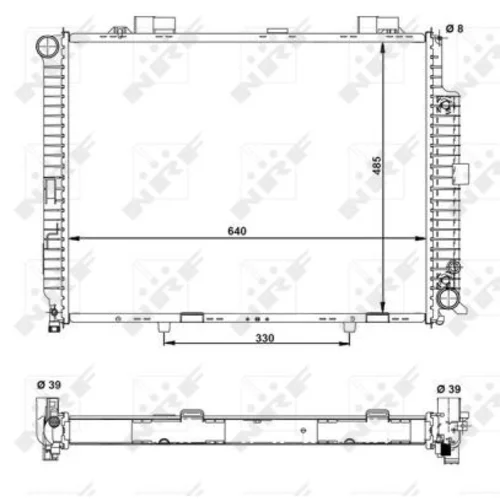 Chladič motora NRF 50575 - obr. 4