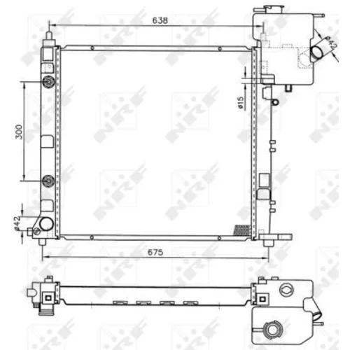 Chladič motora NRF 50582 - obr. 4