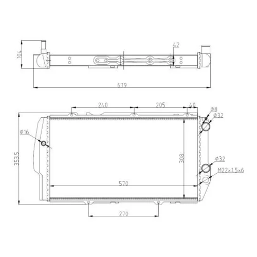 Chladič motora NRF 51311 - obr. 4