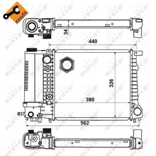 Chladič motora NRF 51352 - obr. 4