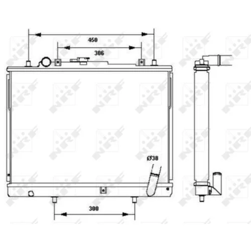 Chladič motora NRF 52233 - obr. 3