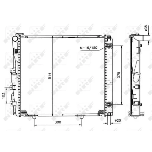 Chladič motora NRF 526573 - obr. 3