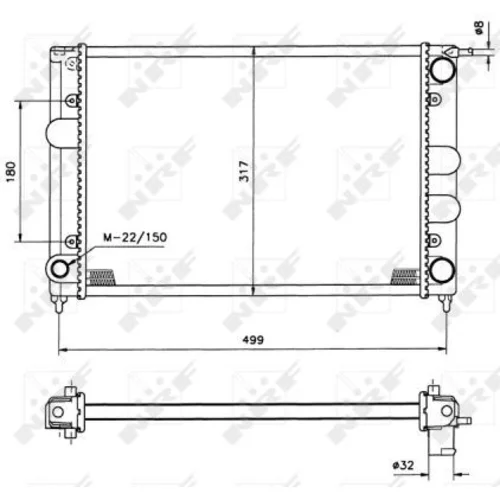 Chladič motora NRF 529505 - obr. 3